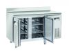 TAVOLO REFRIGERATO INOX DUE PORTE CON ALZATINA PROFONDITA CM. 60 COD. SR2200 - foto 1