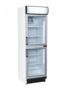 FRIGO BEVANDE CON DUE PORTE  CON CANNOPY SUPERIORE ILLUMINATO COD.  TMG 390C