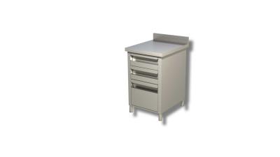 DRAWERS CABINET  2 DRAWERS WITH UPSTAND   AND TALLBOY AISI 304