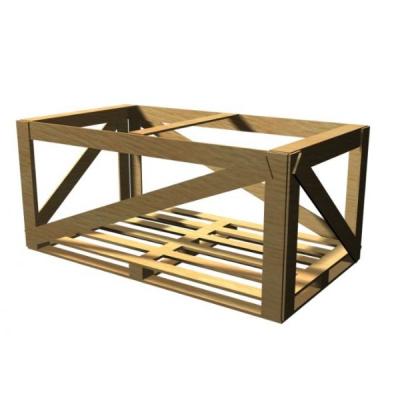 GABBIA LEGNO PER IMBALLO BANCO MR 9.5 250 CM. 259X122X147H