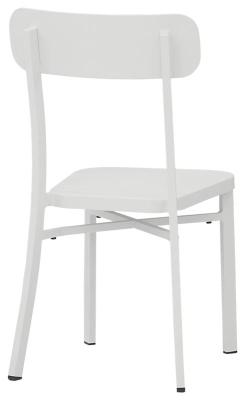 SEDIA STRUTTURA IN ALLUMINIO VERNICIATO COLORE BIANCO1581-MC039