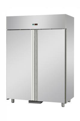 ARMADIO COMBINATO REFRIGERATO GN 2/1 INOX A DOPPIA TEMPERATURA (TN+TN) CON 2PORTE COD.AF14MIDPP