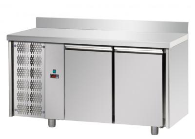 TAVOLO REFRIGERATO PASTICCERIA 60x40 A TEMP. NORMALE,2PORTE, SENZA PIANO DI LAVORO E GRUPPO MOTORE A SX COD.TP02MIDSXAL