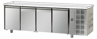 4 DOORS STAINLESS STEEL GN1/1 REFRIGERATED COUNTER