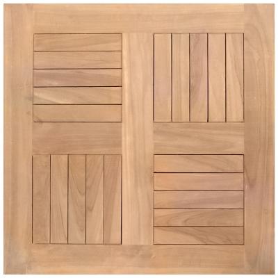 PIANI IN TEAK QUADRO CM. 80 X 80 X 2.7H