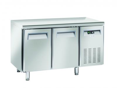 TAVOLO REFRIGERATO INOX DUE PORTE PROFONDITA CM. 60 SR2100