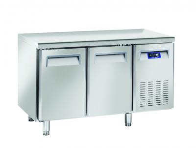 TAVOLO REFRIGERATO INOX TN 2 PORTE PROF. CM. 70 COD. QR 2100