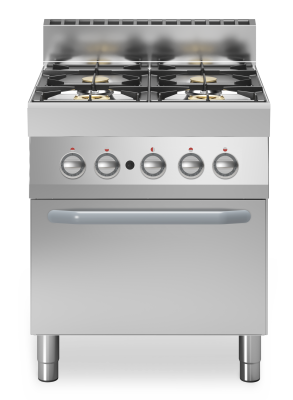 CUCINA A GAS 4 FUOCHI CON FORNO A GAS FU 70/70 CFG