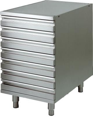 CASSETTIERA INOX AISI 304 PER CONTENITORI PIZZA CAS7